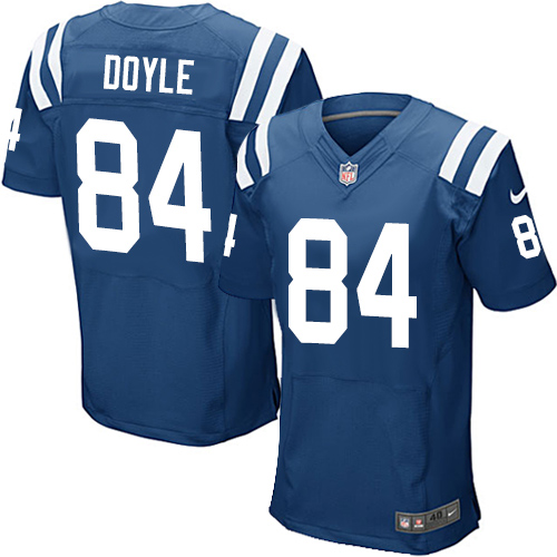 Nike Colts #84 Jack Doyle Royal Blue Team Color Men's Stitched NFL Elite Jersey - Click Image to Close